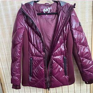 Michael Kors Deep Burgundy Puffer Jacket